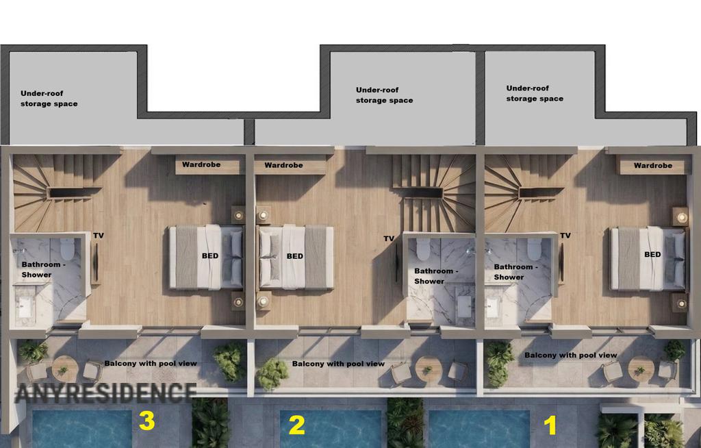 2 room townhome in Nea Kallikratia, photo #4, listing #2530148