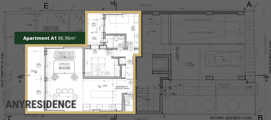 2 room apartment in Athens, photo #2, listing #2471008
