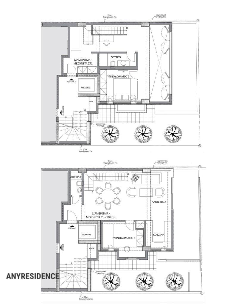 3 room terraced house in Athens, photo #9, listing #2470939